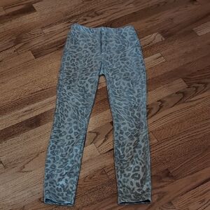 MOTHER Metallic Animal Print Leggings
